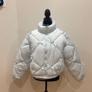Madden Girl Light Blue Puffer Coat